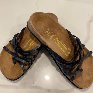 BIRKENSTOCK PAPILLIO Sz 38 Leather Strappy Sandals